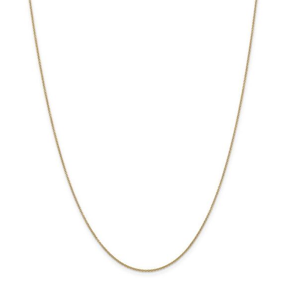 14k Yellow Gold #1 Sister Necklace - 24 Inch